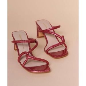 NEW Intentionally Blank Willow Sandals Pink Glitter